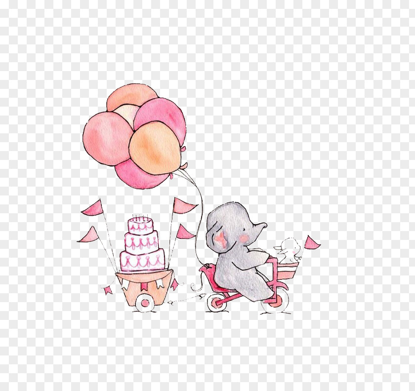 Cartoon Baby Elephant PNG baby elephant clipart PNG