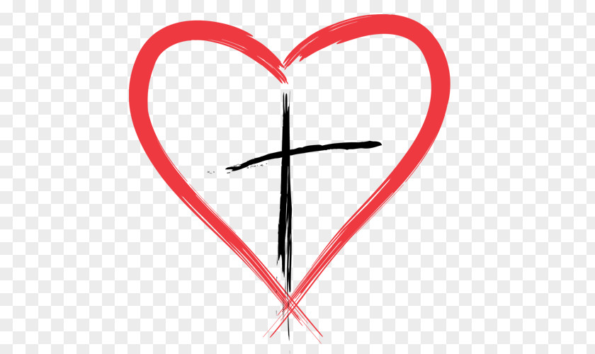 Christian Cross Felton Presbyterian Church Heart PNG