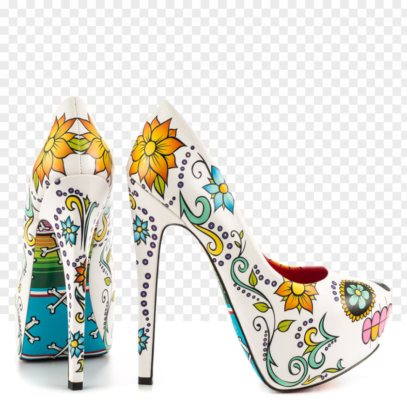 Sandal Calavera High-heeled Shoe Court Stiletto Heel PNG