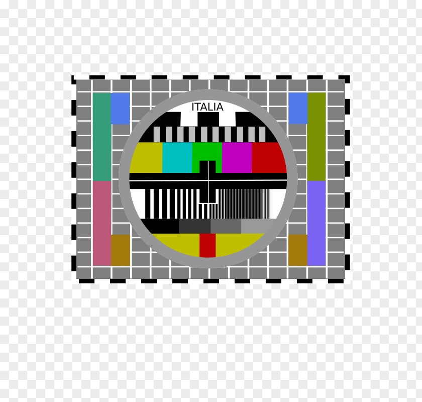 Test Card Television PNG