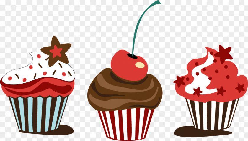 Vector Chocolate Cupcakes Cupcake Muffin Cake Sundae PNG