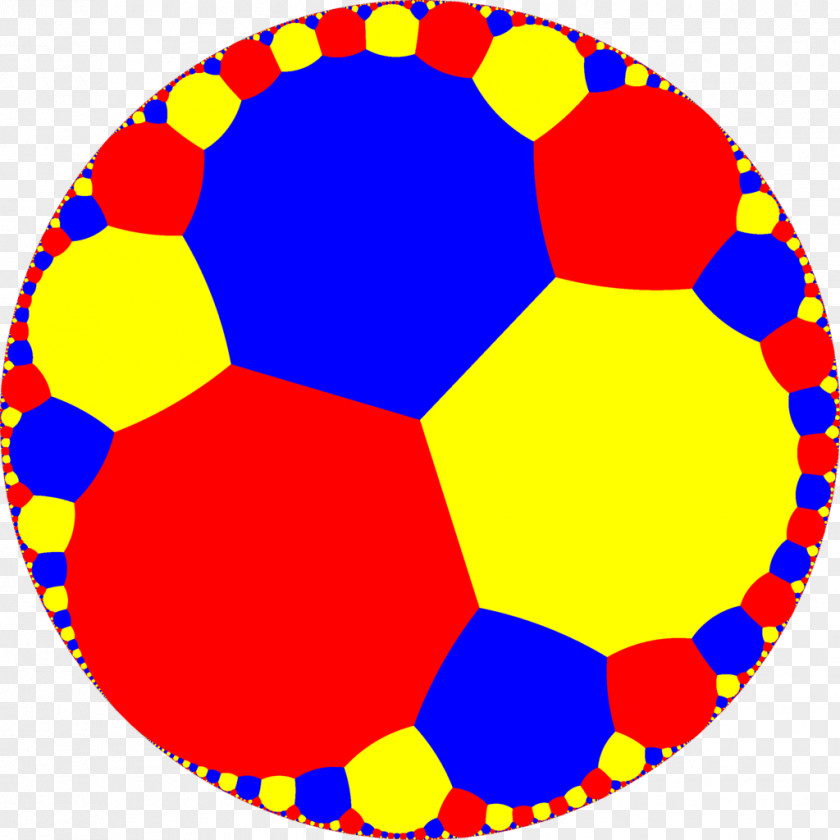 7 Symmetry Hyperbolic Geometry Plane Circle Tessellation PNG