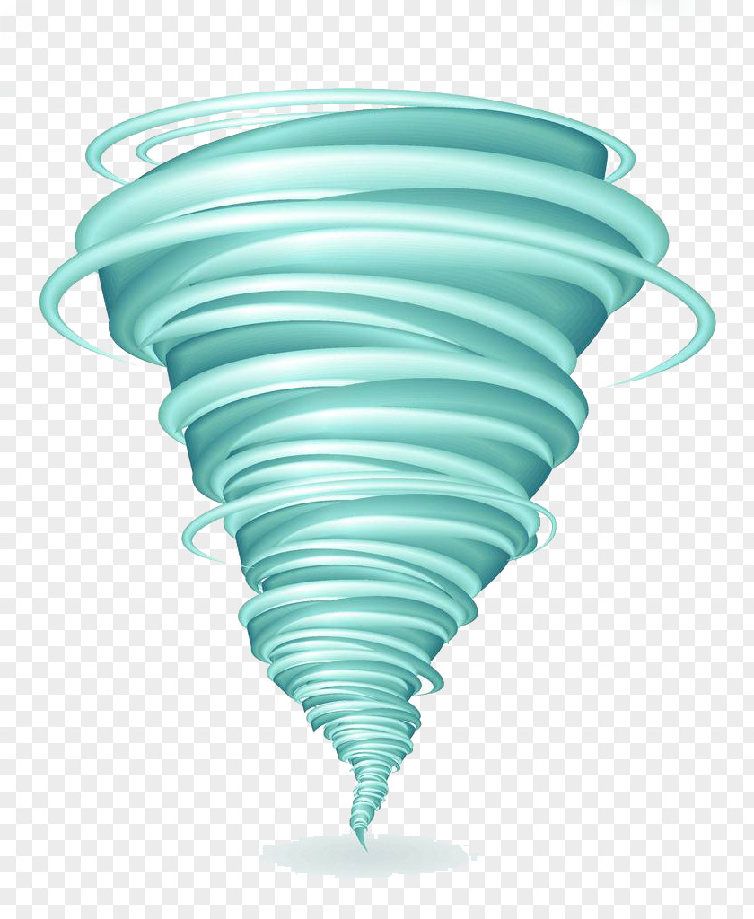 Blue Simple Tornado Graphics Wind PNG