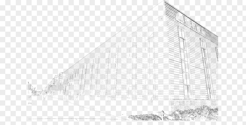 City Line Architecture Black And White Triangle Pattern PNG