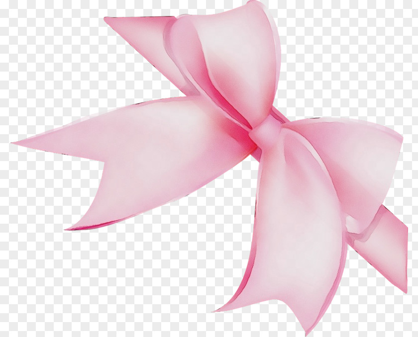 Pink Petal Flower Ribbon Plant PNG
