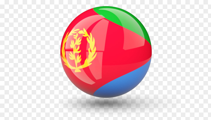 Eritrea Flag Globe Sphere Desktop Wallpaper PNG