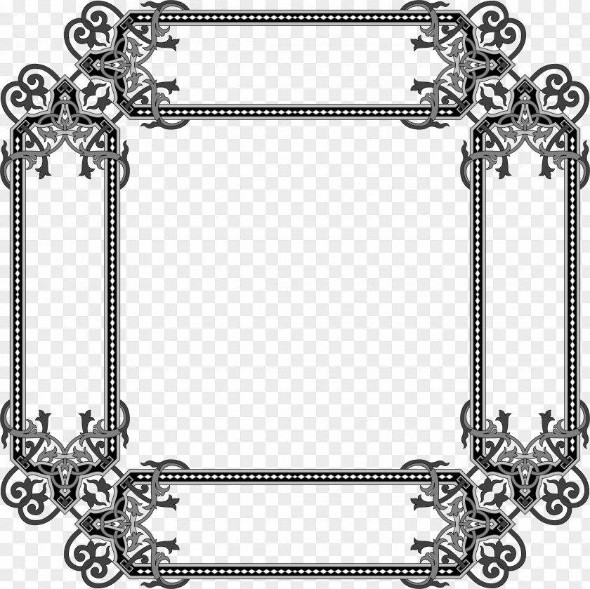 Square Frame Picture Frames Clip Art PNG