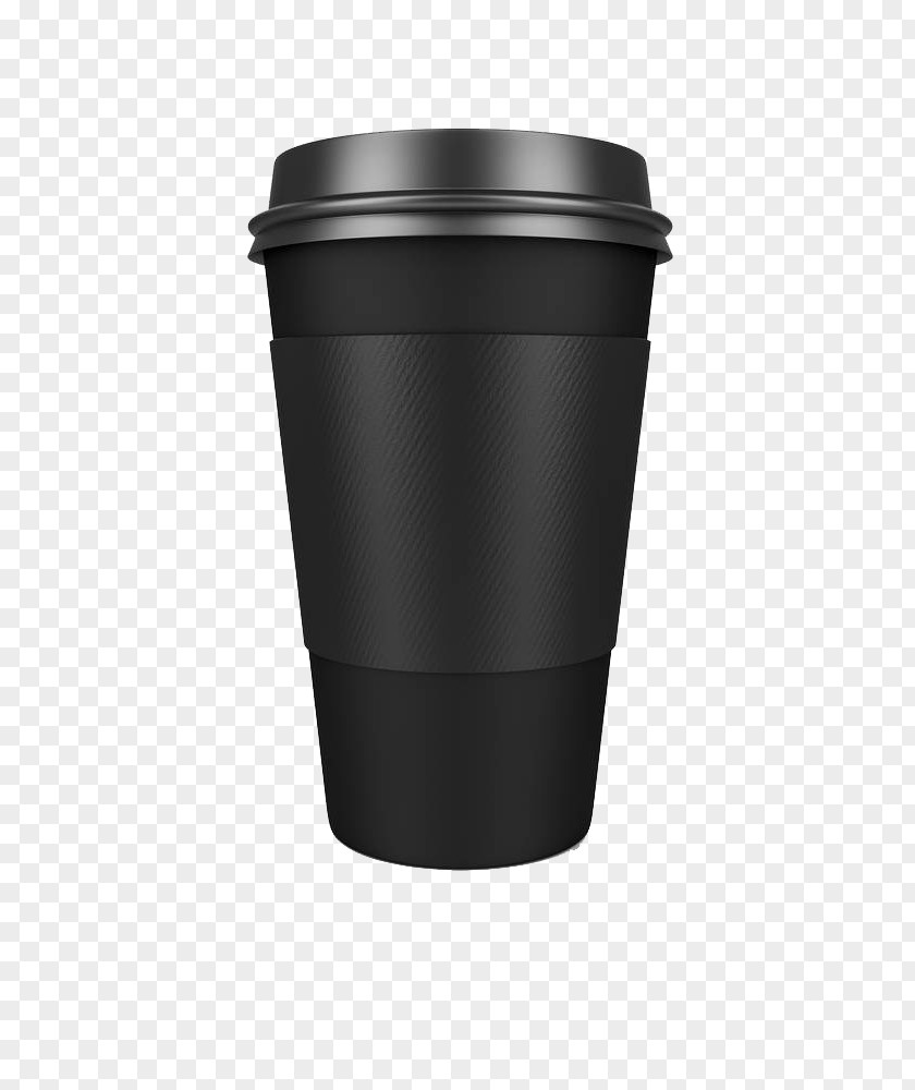 Creative Black Coffee Cups Cup Plastic Lid Mug PNG