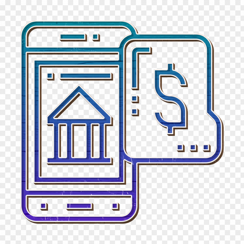 Digital Banking Icon Online Bank PNG