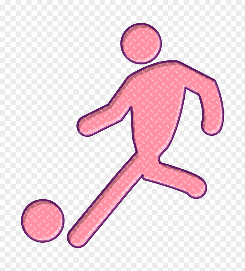Football Icon Player Setting Ball Sports PNG