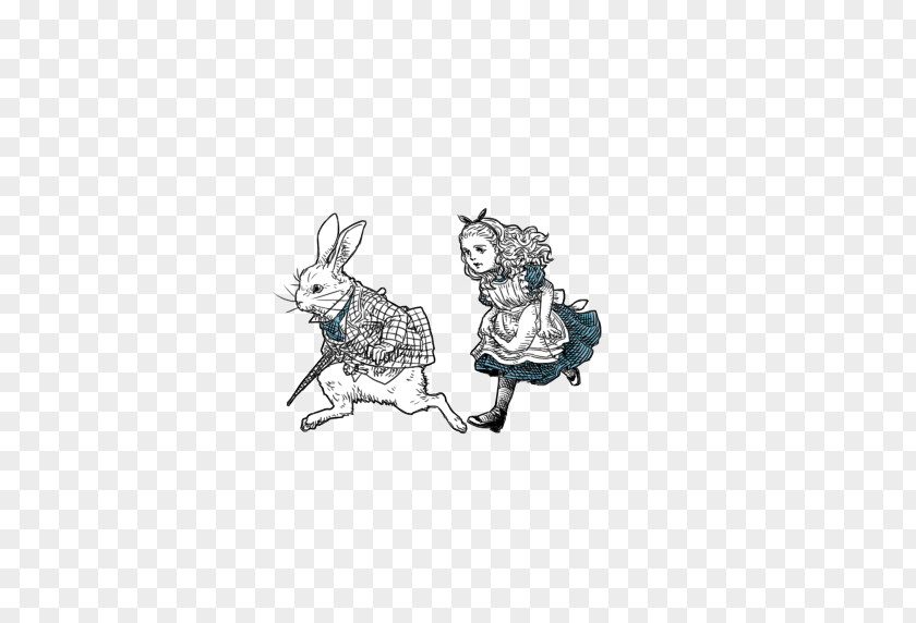 Meng Version Of Alice In Wonderland Alices Adventures White Rabbit Cartoon PNG
