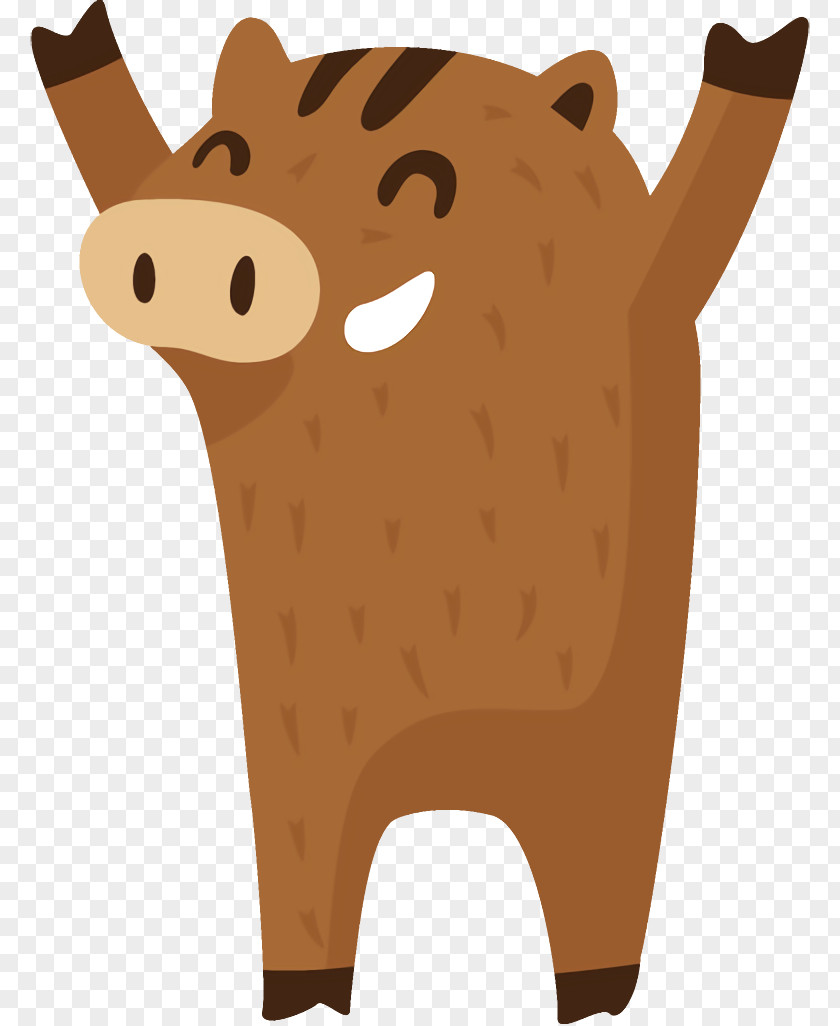 Fawn Bovine Clip Art Cartoon Animal Figure PNG