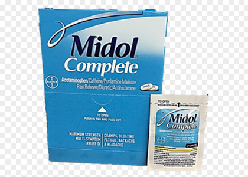 Tablet Midol Menstruation Pharmaceutical Drug Menstrual Cramps PNG