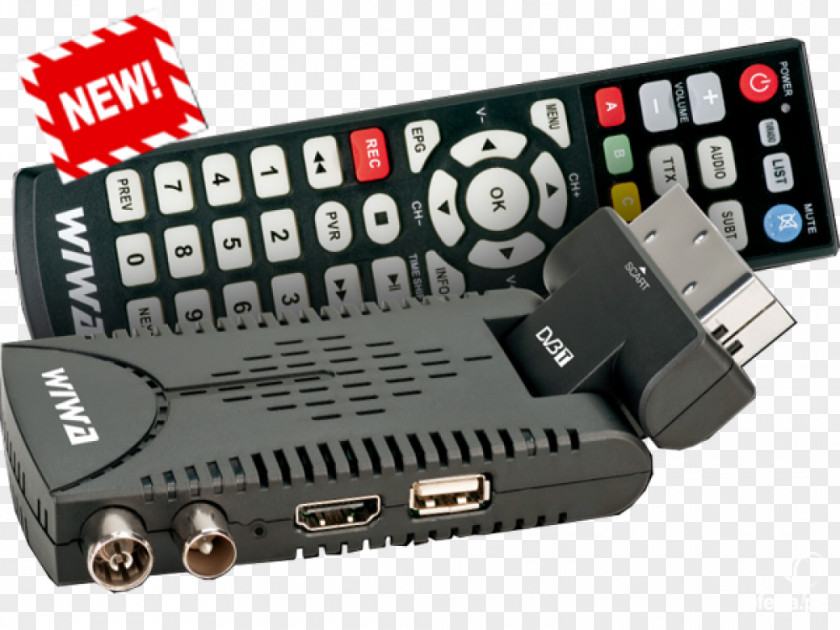 Anten Set-top Box DVB-T Tuner Digital Television Binary Decoder PNG