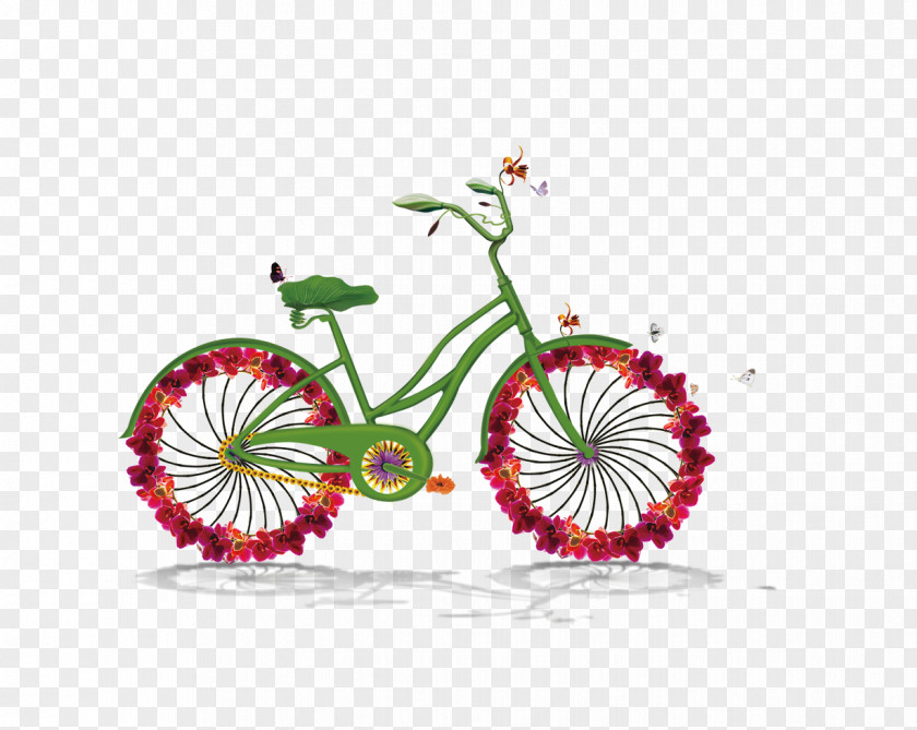 Creative Bike Advertising Bicycle Polxedticas De Movilidad Green Low-carbon Economy PNG