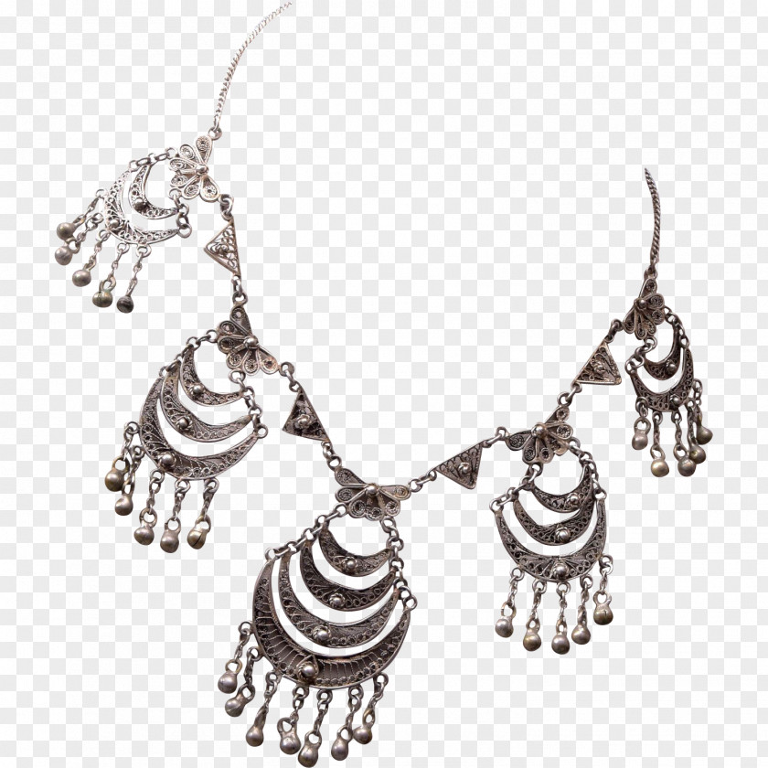 Jewellery Earring Silver Necklace Charms & Pendants PNG