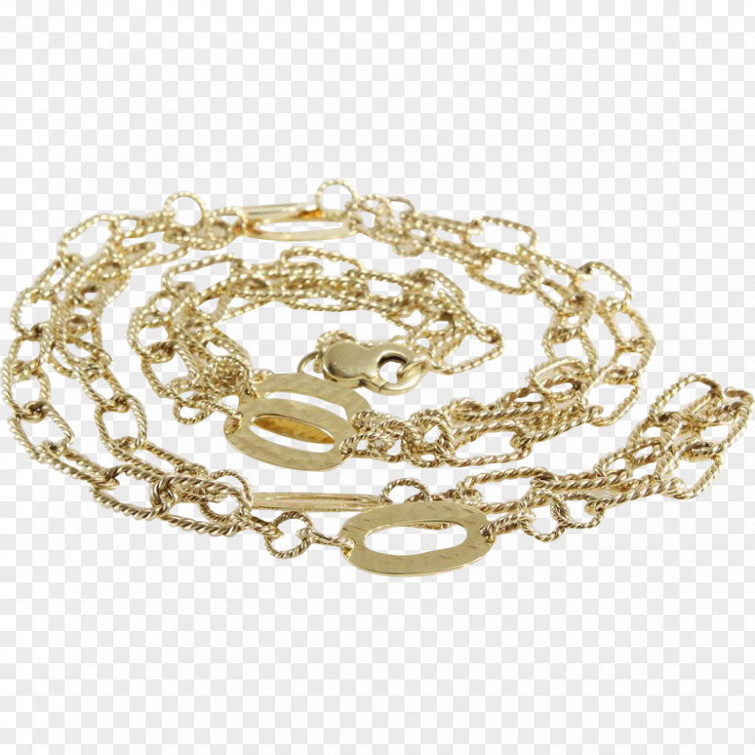 Necklace Bracelet Figaro Chain Gold PNG