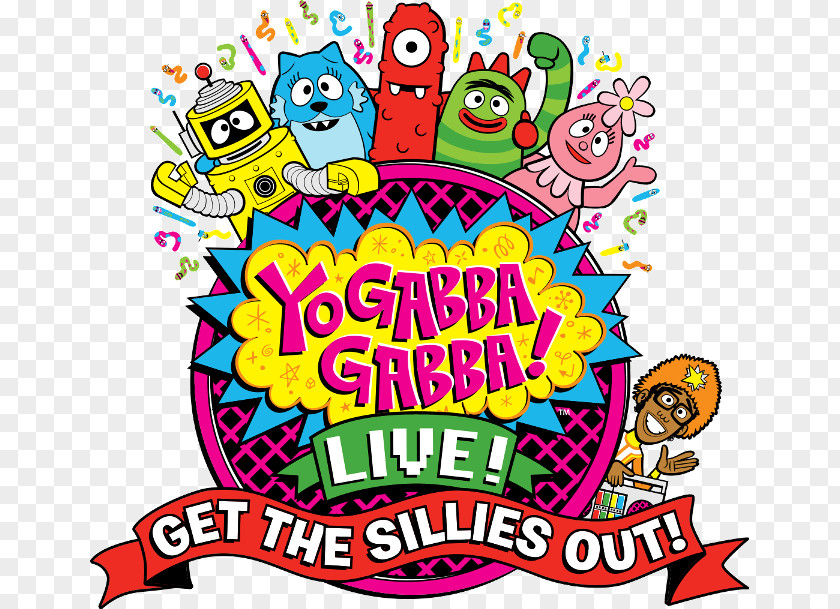 Get The Sillies Out Yo Gabba Gabba! YouTube Television Show Bass Concert Hall PNG