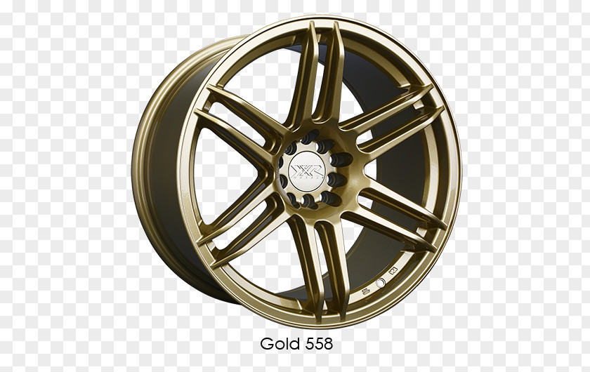 Gold Number One Car Rim Wheel Sizing Tire PNG