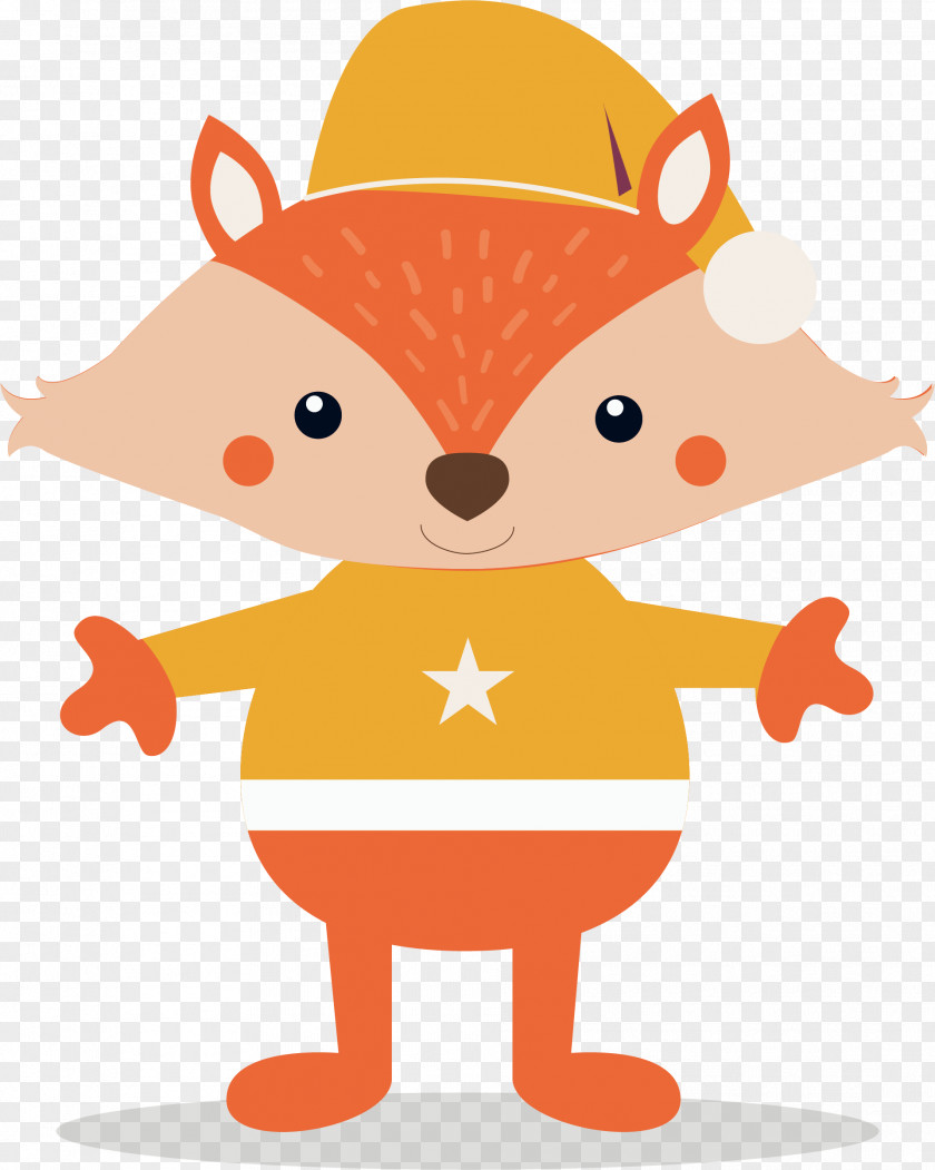 Orange Fox Vector Canidae Drawing Clip Art PNG