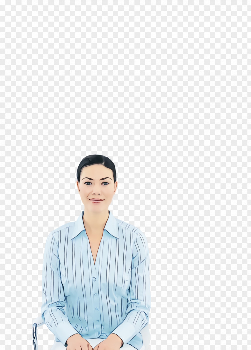Smile Neck Sitting White-collar Worker PNG