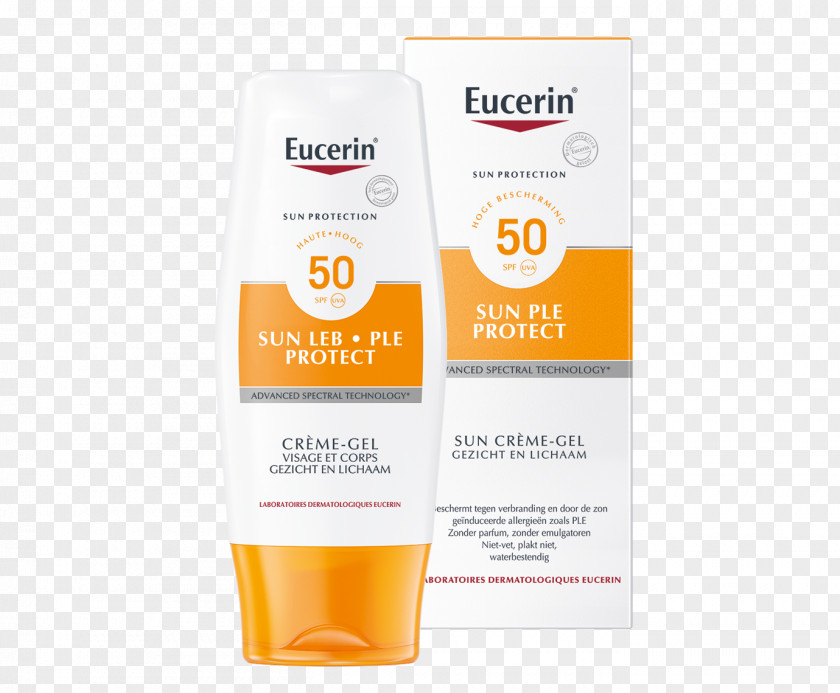Sunscreen Cream Lotion Eucerin Factor De Protección Solar PNG
