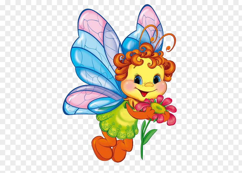 Bee Butterfly Insect Cartoon Clip Art PNG