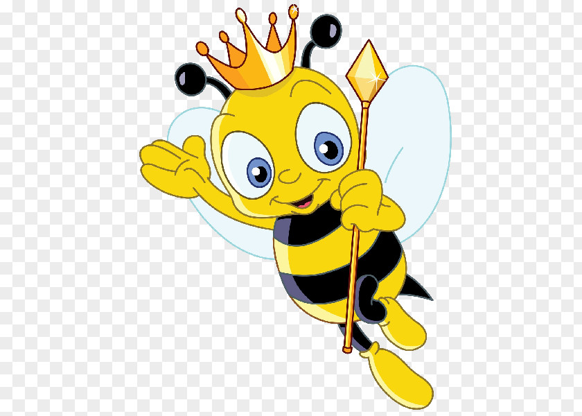 Bee Queen Insect Greeting & Note Cards PNG