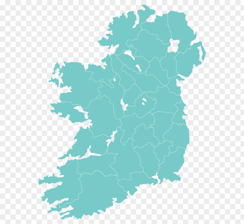 Counties Of Ireland Map Partition Hiberno-English PNG
