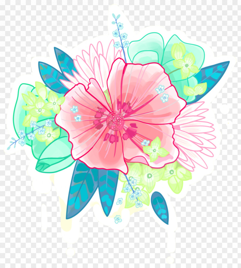 Flowers In Clusters Floral Design Cut Art Blue Rose PNG