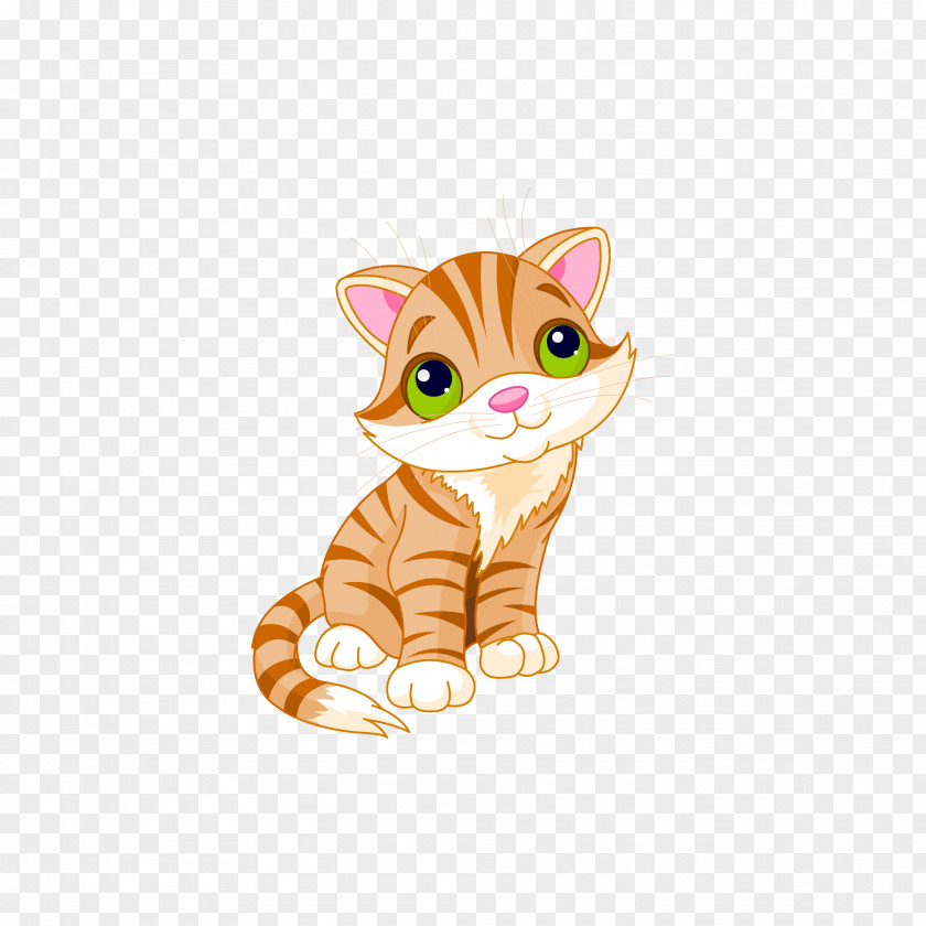 Cartoon Kitten Cat Cuteness Clip Art PNG