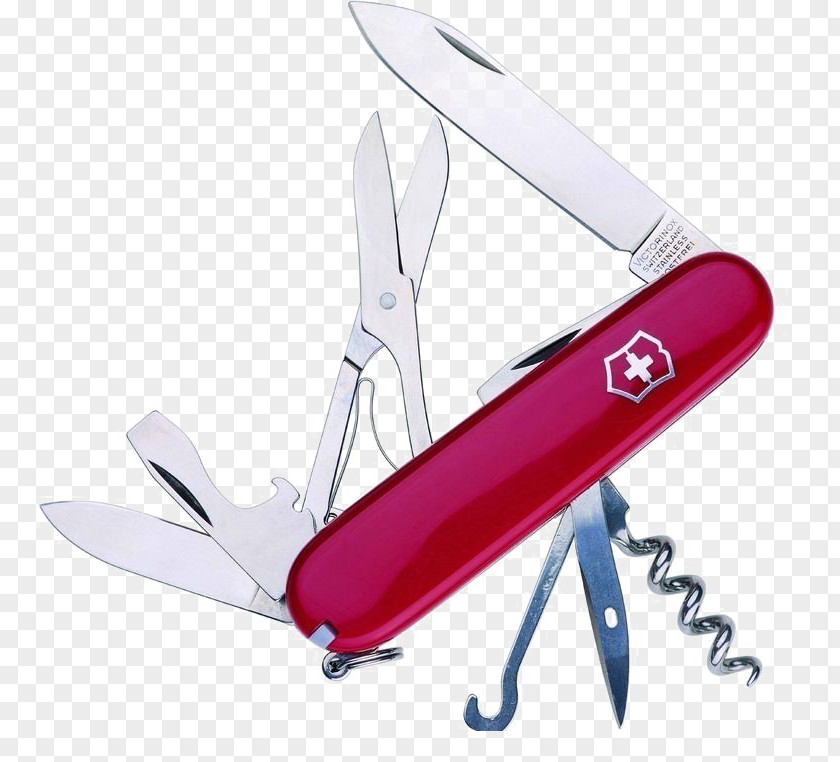 Red Swiss Army Knife Multi-tool Victorinox Pocketknife PNG