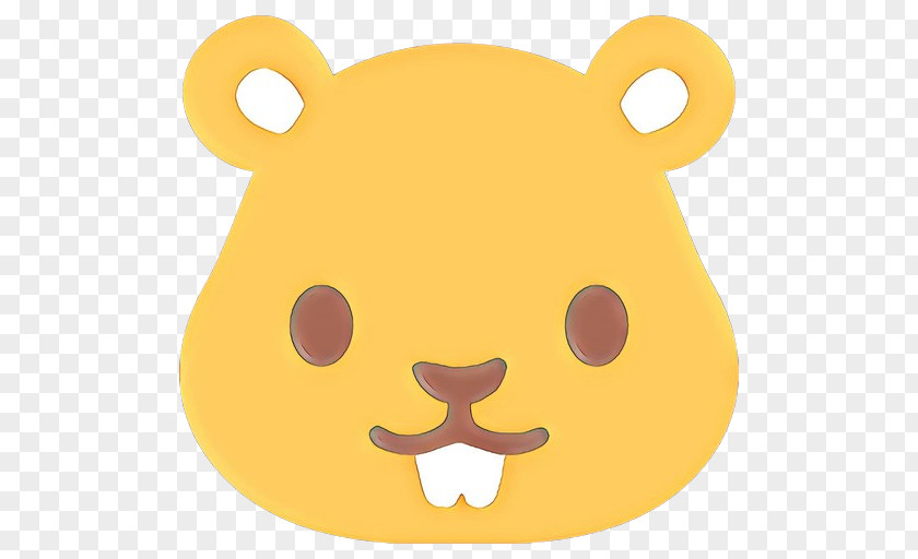 Smile Yellow Hamster Background PNG