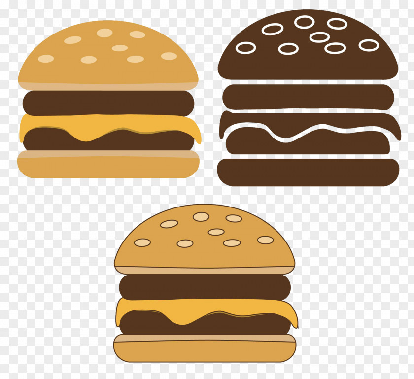 Vector Burger Hamburger Cheeseburger Euclidean Icon PNG