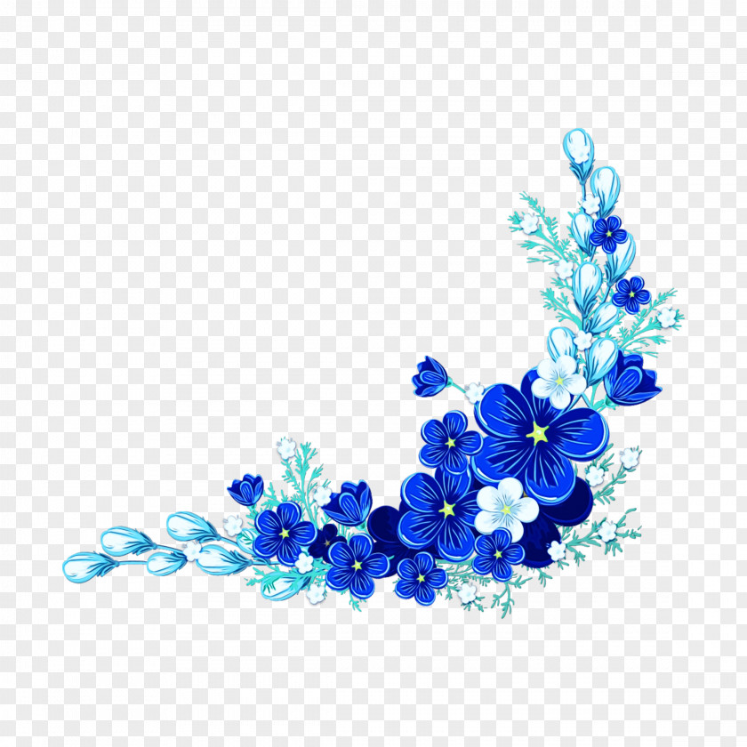 Wildflower Borage Family Blue Flower Cobalt Plant Delphinium PNG