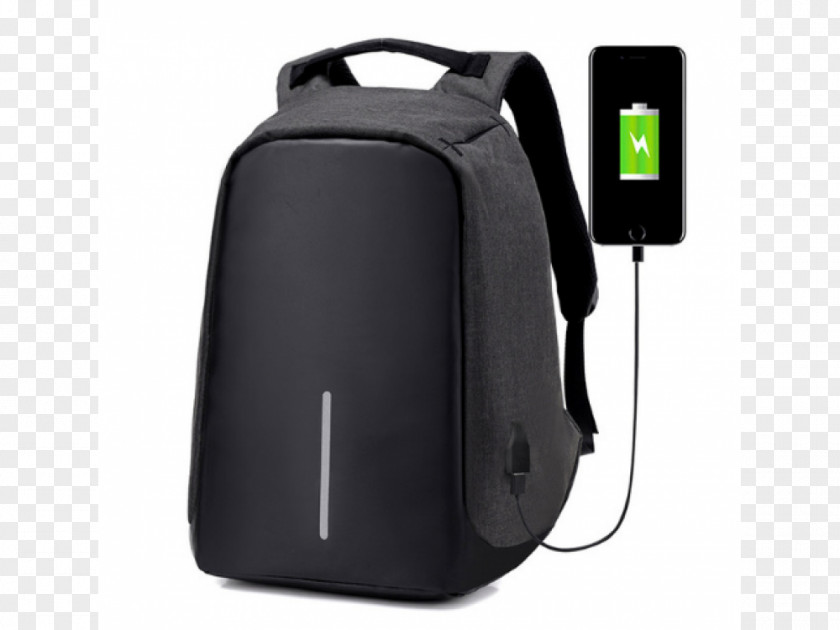 Laptop Battery Charger Backpack USB Anti-theft System PNG