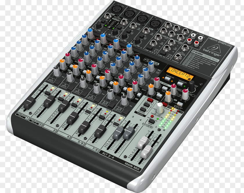 Microphone Behringer Xenyx X1204USB Audio Mixers Mixer PNG