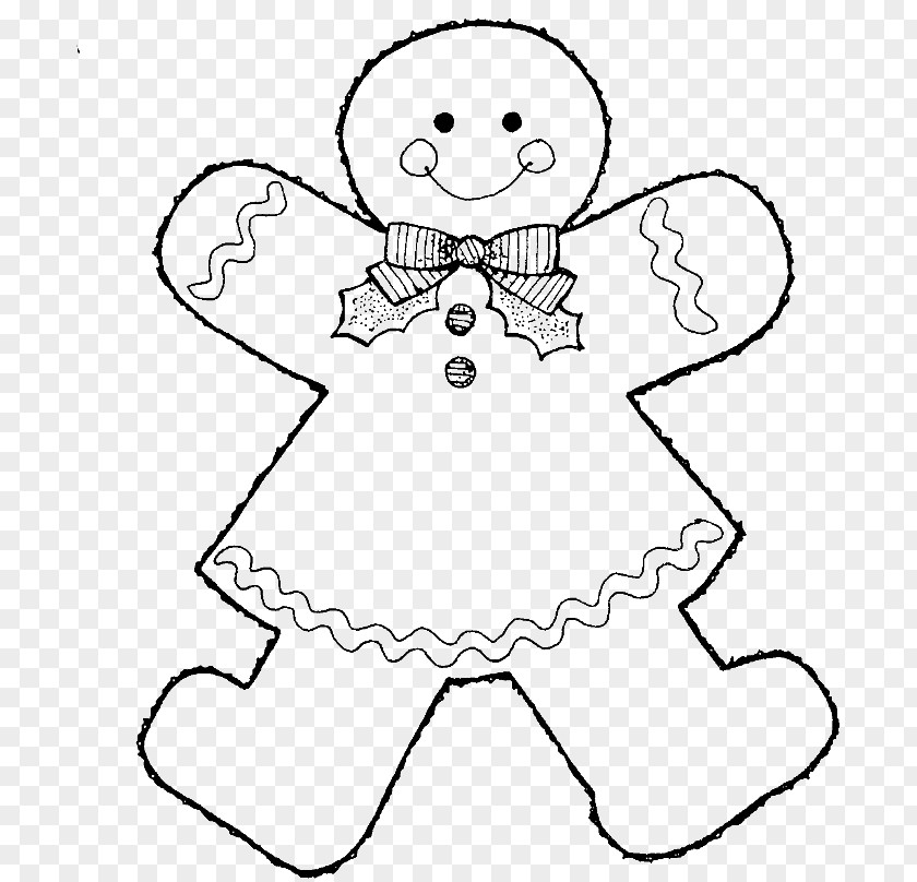 Gingerbread Man The Coloring Book House PNG