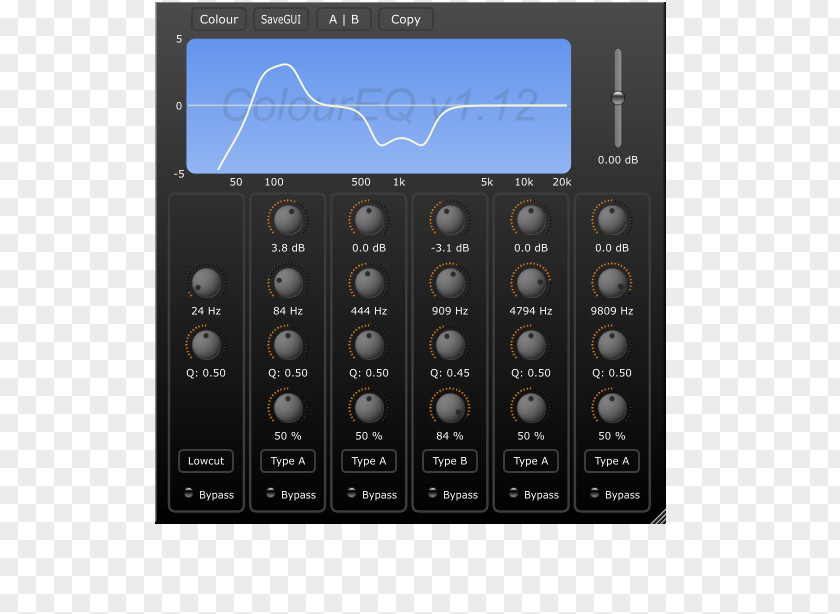 Sound Wave Curve Virtual Studio Technology Equalization Audio Plug-in Real Time AudioSuite PNG