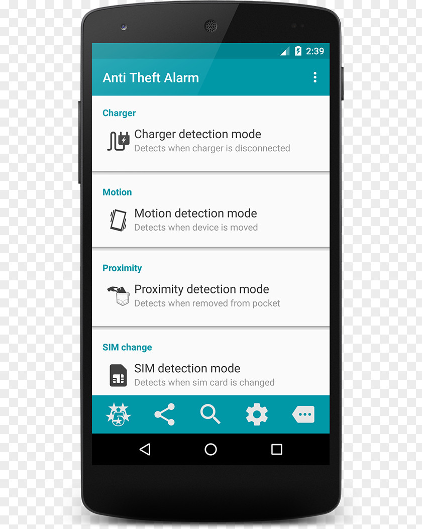 Android Anti-theft System Alarm Device Catch The Thief! PNG