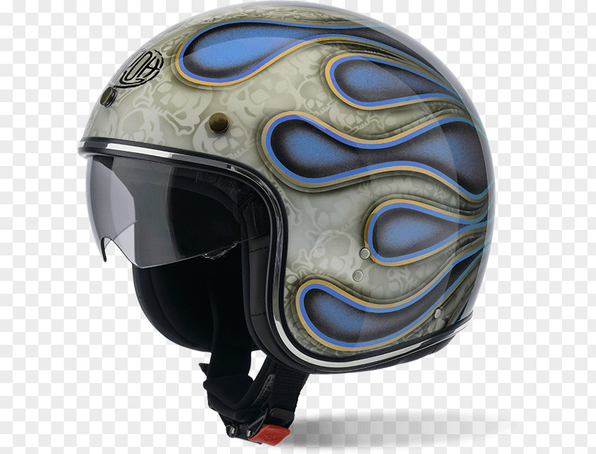 Capacete Motociclista Motorcycle Helmets Airoh Riot Flame Glitter Jet Helmet Blue M (57/58) PNG