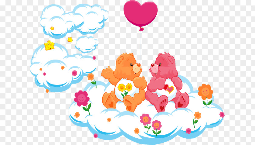 Care Bears Cozy Heart Penguin Bright Raccoon Lotsa Elephant PNG