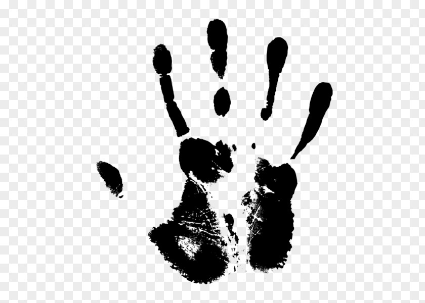 Hand Black And White Printing PNG
