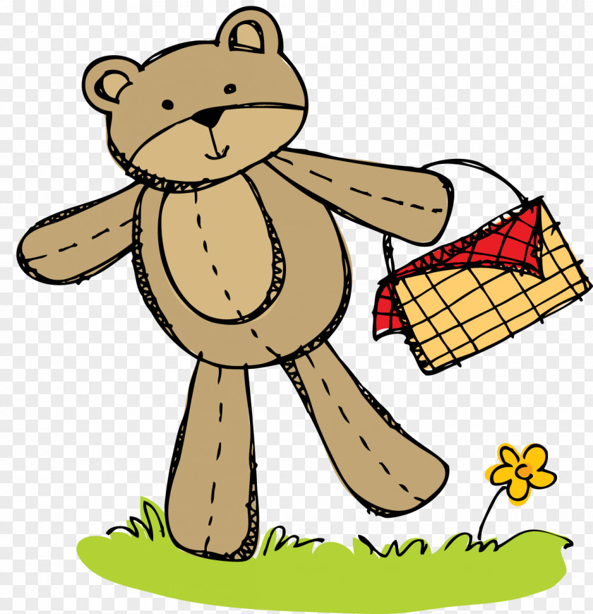 Picnic Teddy Bears' Clip Art PNG