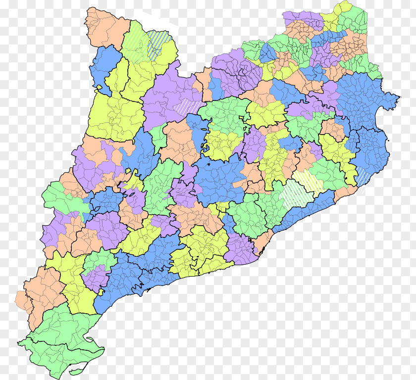 Map Principality Of Catalonia Comarca Comarques Naturals De Catalunya Catalan Language PNG