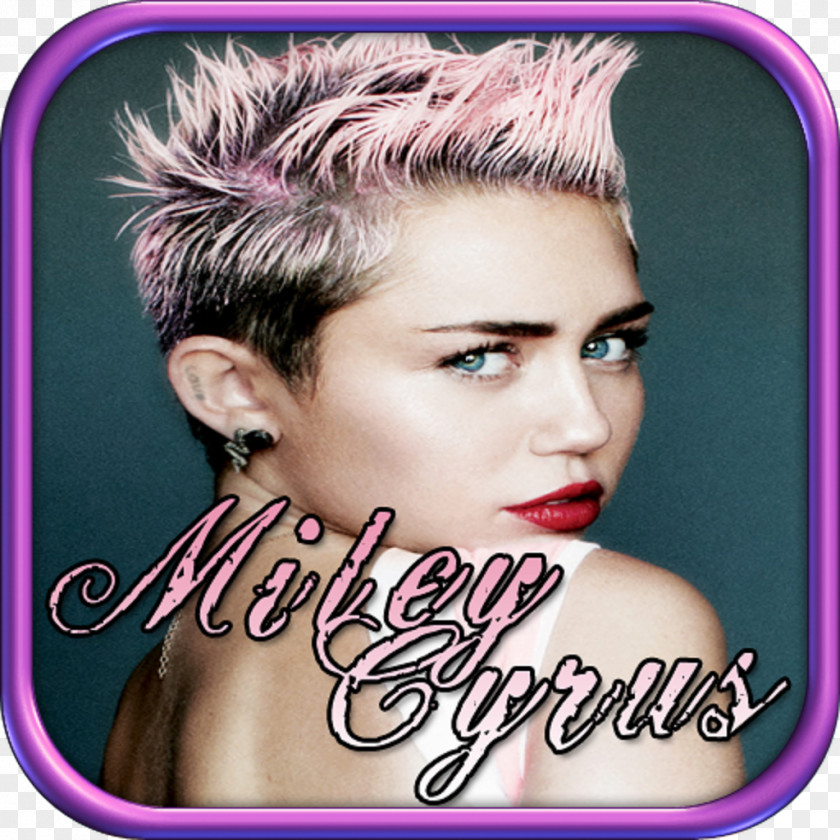Miley Cyrus Hairstyle Hair Coloring Brown Woman PNG