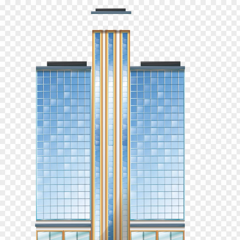 Vector High Rise Building Window Architecture Facade PNG