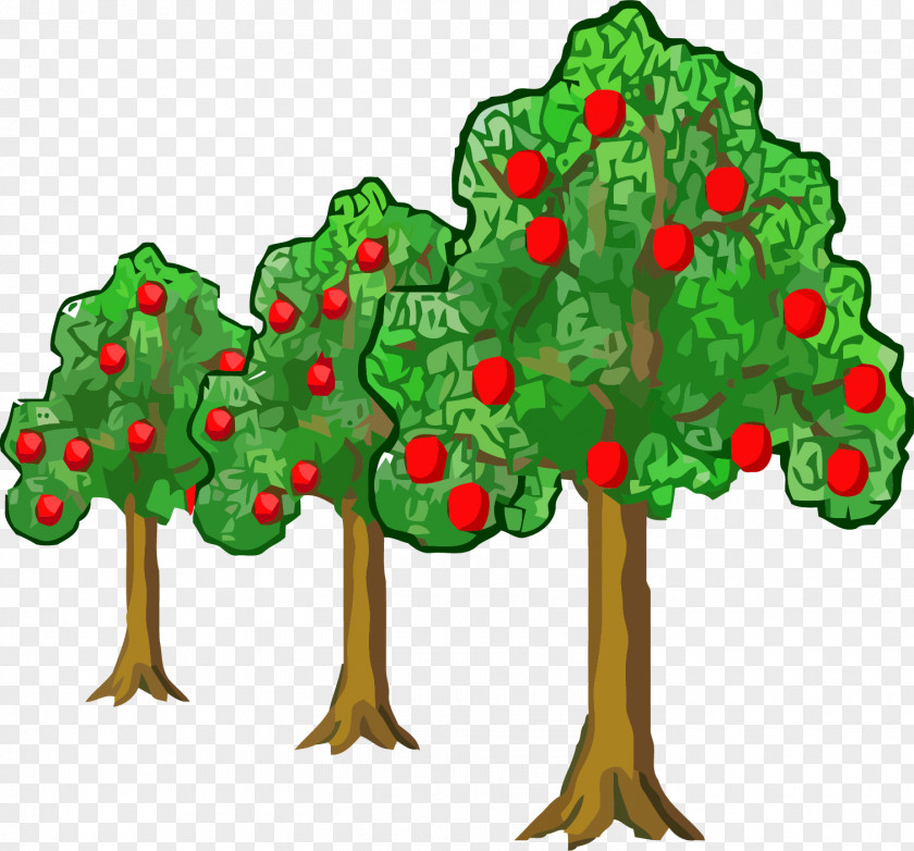 Aple Graphic Clip Art Old Apple Tree Openclipart Free Content PNG