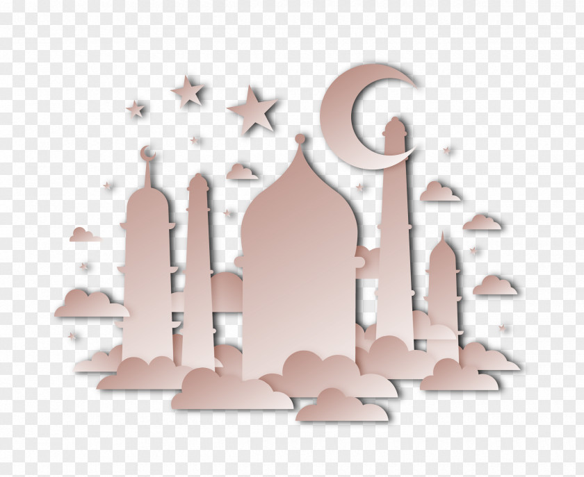 Cartoon Cloud Vector Material Islamic Architecture Clip Art PNG