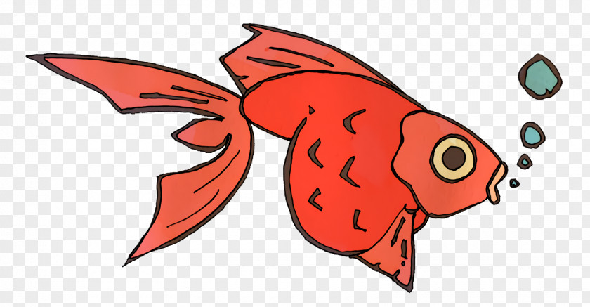 Cartoon Fish Character Orange S.a. PNG